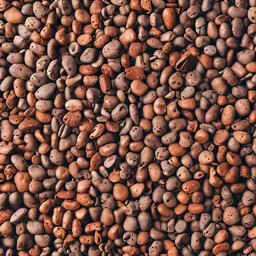several brown and brown rocks in large pile