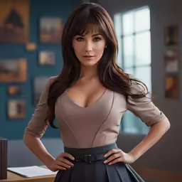 this picture shows a beautiful woman posing for a photo