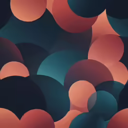 a close up of colorful shapes on a surface