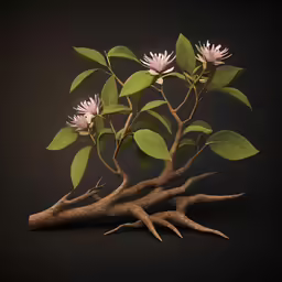 the flowers are in bloom on the branch