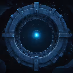 a computer generated photo of a hole in the sky
