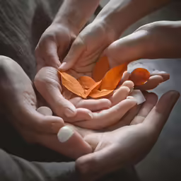 hands holding some medicine pill capsules in their palm