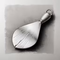an illustration of a bottle made from the shape of a spoon