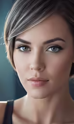 woman with smoky eyes and smoky makeup