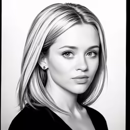 a woman is posing for a black and white photo