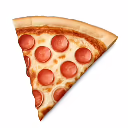 a pizza that is shaped to look like a slice of pizza