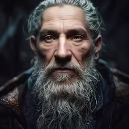 an older man with a gray beard and grey hair