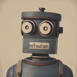 an industrial robot is in the process of creating this image