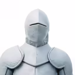 a 3d image of a man with armor