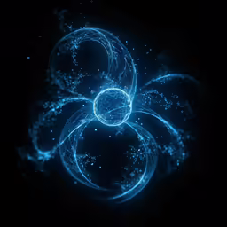 this is some blue circles with dots all over it