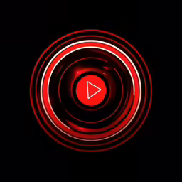 the inside of a red object in the dark