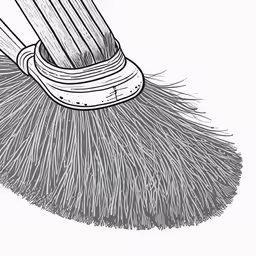an image of a sweeping brush on the ground