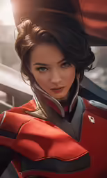 an image of a beautiful woman in the car