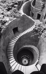 this spiral staircase looks amazing and unique