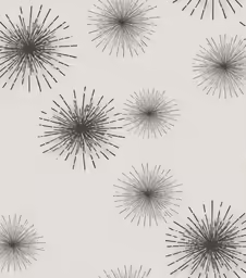 nine stars that are drawn in black ink