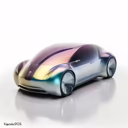 an artistic concept vehicle sitting on a surface
