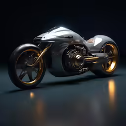 an artistic rendering of a futuristic motorcycle
