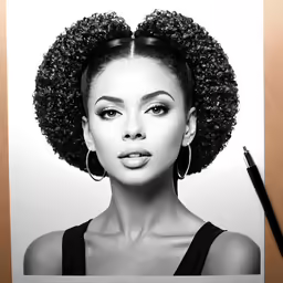 an advertisement with the image of an african woman