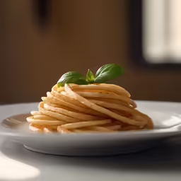a white plate topped with lots of pasta