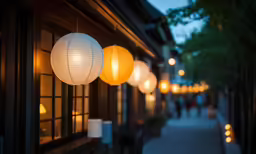 light hangs on a house in front of it