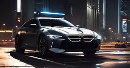 a car parked at night in front of a building,the new bmw 8 series coupe is coming to europe