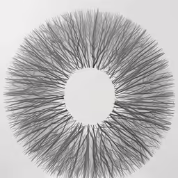 an artistic design made out of lines