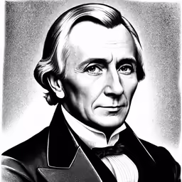 a drawing of the first president of new york