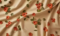 this image shows a flowery pattern on the fabric