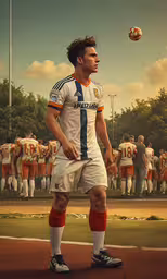 a man standing on a baseball field wearing soccer socks,a male soccer player is standing on the field
