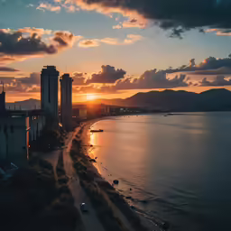 a city is near a body of water