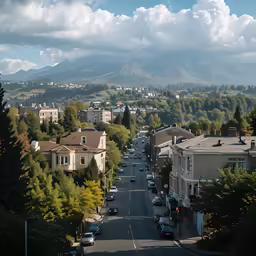 a large long road with some cars parked on the side