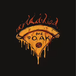 a slice of pizza on top of a wooden board