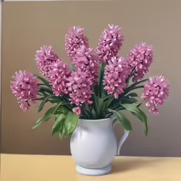 a bouquet of flowers sitting inside of a white vase