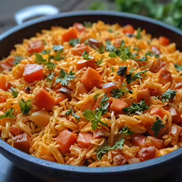 a close up of a bowl with pasta and vegetables