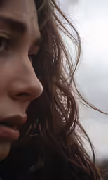the portrait of a woman is slightly out of focus