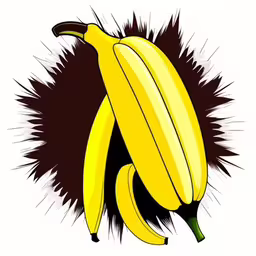 a yellow banana is stuck in a ball of hair