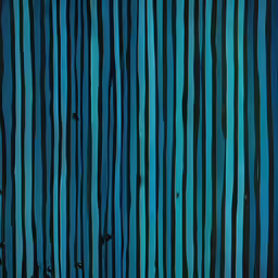 two cats walk through a blue striped pattern