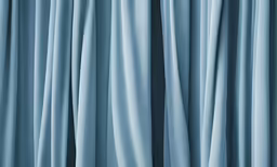 a closeup of a curtain with very thin lines and light blue color