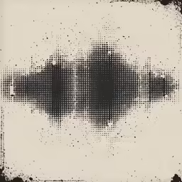 black ink splattered design in a white background