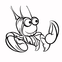 a drawing of an insect with his mouth open