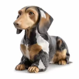 the dog is sitting and ready for the show