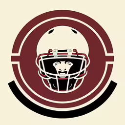 a football helmet on a circle with the word o underneath it,a football helmet on the inside of a circle,a stylized illustration featuring a football helmet,a picture of a football helmet inside of a circle,a logo for the football team