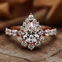 a beautiful diamond engagement ring set with gold and white accents