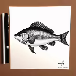 this is a drawing of a fish