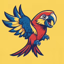 the colorful bird is perched on its wings