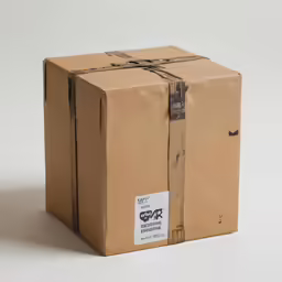 a box with a sticker that reads, no 6