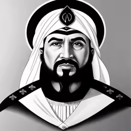 a portrait of the famous indian merchant who has been portrayed as a man