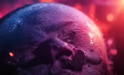 a skull with water droplets on it and eyes closed