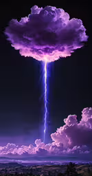 a large cloud that has some lightning,a cloud with a lightning bolt, in the middle of it