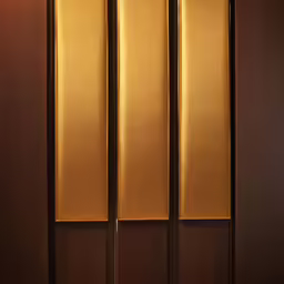 the lights are on inside a tall wooden building